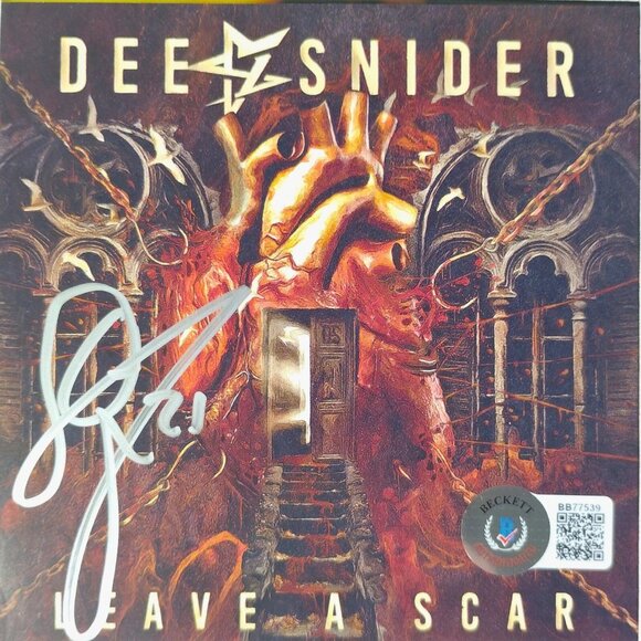 Dee Snider Twisted Sister Authentic Signed CD Leave A Scar Album Framed Beckett - Picture 4 of 7